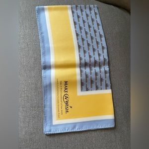 Silk scarf of Make a Wish Castle in Monroe NJ. NWT